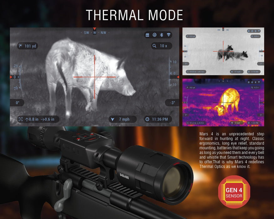 ATN Mars 4 Thermal Rifle Scope | Outdoor Optics